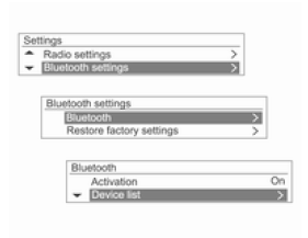 Bluetooth cihazlarının bağlanması/ silinmesi/ayrılması