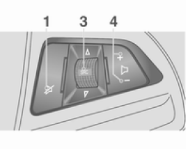 Direksiyondaki ses kumandası Tip 2: seçenek