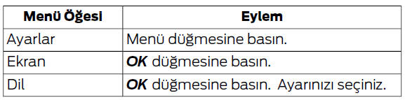 Bilgi ekranları