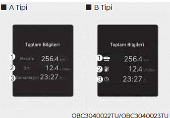 LCD ekranı (B Tipi)