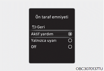 Önden Çarpma Önleme Yardımı (FCA)