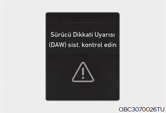 Sürücü Dikkati Uyarısı (DAW)