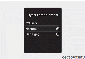 Önden Çarpma Önleme Yardımı (FCA) (Sensör füzyon tipi)