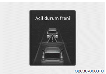 Önden Çarpma Önleme Yardımı (FCA) (Sensör füzyon tipi)