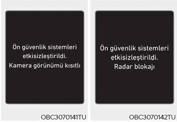 Önden Çarpma Önleme Yardımı (FCA) (Sensör füzyon tipi)